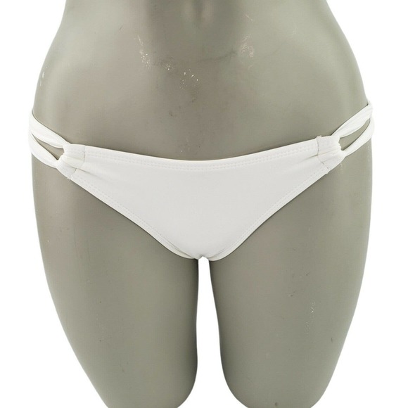 Xhilaration Other - Cheeky Bikini Swim Bottom Juniors 1 Womens 00 White Strappy Sides